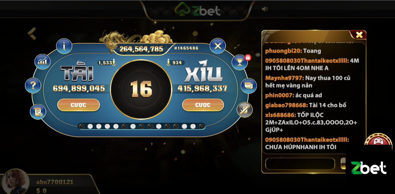 TÀI XỈU ZBET - CASINO ZBET - NHÀ CÁI ZBET